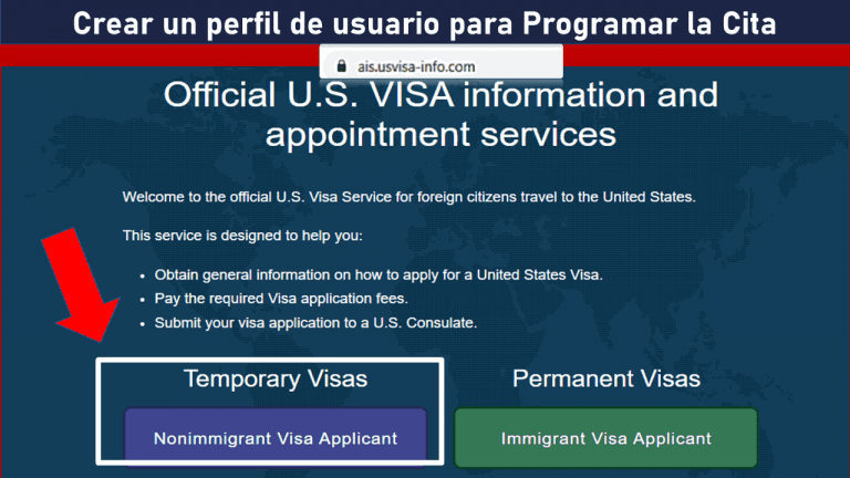 Crear Un Perfil De Usuario Para Programar La Cita Visa Americana